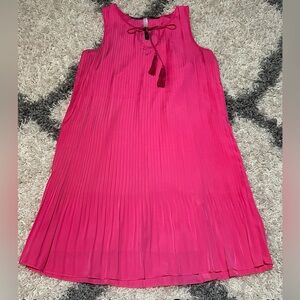 Kensie Pink Sleeveless Pleated Dress size small